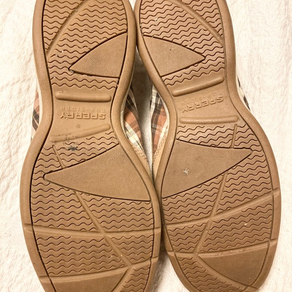 Plaid Inlay Sperry Ladies Boat Shoes, Size 7 1/2 - Picture 4 of 4